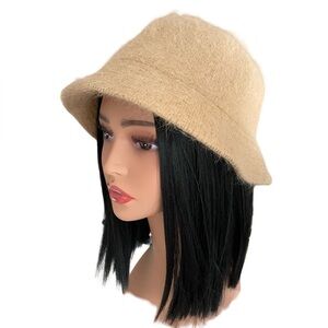Vintage Tan Angora David & Young Bucket Hat
